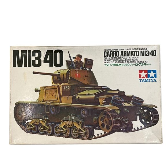 Tamiya 1/35 Scale M13/40 Carro Armato Model Kit WWII Italian Tank - Picture 1 of 5